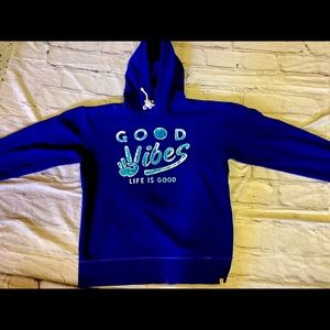 LIFE IS GOOD/GOOD VIBES HOODIE.